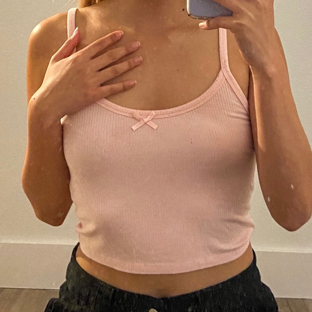 Forever 21 Pink Tank Top with Bow